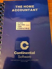 THE HOME ACCOUNTANT by Continental Software for ATARI 400 / 800 / 1200 picture