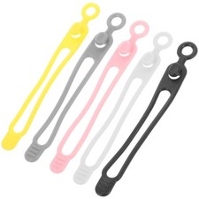 Assorted Color Silicone Reusable Cable Ties Durable Wire Organizer Strap picture