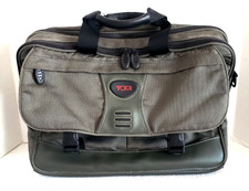 TUMI T-Tech Black & Gray Expandable Laptop Briefcase Messenger Bag 564G picture