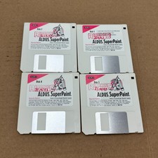Vintage Set of 4 ALDUS SuperPaint Version 3.5 1993 Software Disks for Apple Comp picture