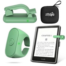 Upgraded Page Turner Ring for Kindle Paperwhite Oasis Scribe Small, Green picture