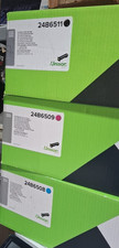 Lexmark 24B6508 09, 11 Set of 3 Colors KCM Toner Cartridges XC6152 picture
