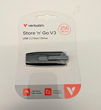Verbatim Store 'n' Go V3 256GB USB 3.2 Gen 1 Flash Drive Black High Speed picture