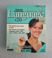 Instant Immersion American Sign Language v2.0 PC CD-ROM 5 Disc Set Topics Entert picture