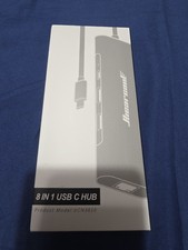 Hiearcool 8 IN 1 USB C Hub ethernet.. Pro HP Lenovo New .  picture