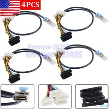 4Pcs Mini SAS 26Pin SFF-8088 to 4 x SFF-8482 SAS 29Pin WITH IDE Power Cabe 1M picture