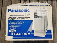 VINTAGE Panasonic KX-P4400 MW Ultra Compact LED Page Printer Never Used Power On picture