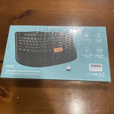 Ergonomic Computer Keyboard New In Box EK33 RECCAZR Ergonomic Black&Orange picture