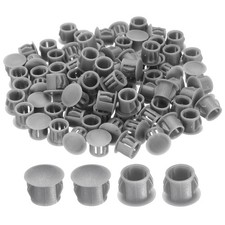 100-PackGray Hole Plugs, 10mm / 0.39 Inch Plastic Hole Cover Panel Plugs picture