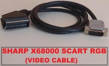 Video cable RGB-SCART for Sharp X68000 cable x68k with audio stereo picture