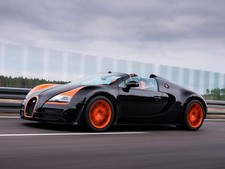 Cars bugatti veyron grand sport roadster vitesseandquot Desk Mat Stitched picture