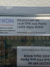 Lot 2 Keyston MK2DS168F-60 16MB 30-Pin SIMM FPM Non-Parity RAM Memory Modules picture