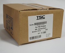 -=CASE OF 12=- TSC THERMAL TRANSFER RIBBON SRE STANDARD RESIN 90mm X 110m CSO picture