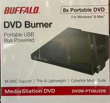 BUFFALO - DVSM-PT58U2VB - MediaStation Portable DVD Drive/External - Black picture