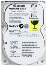 HARD DRIVE SEAGATE MEDALIST 6531 ST36531A 6.5GB 5400RPM ATA 128KB 3.5