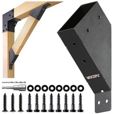 4pack 45 Degree Angle Support Bracket, for 2x4 (Actual 1.5''x3.5'') Pergolas,... picture