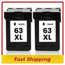 2Pcs 63XL Black Ink Cartridge for HP Envy 4522 4524 4526 OfficeJet 3832 4650 picture