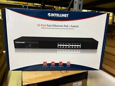 NEW INTELLINET 560849 ETHERNET POE+ 16 PORT picture