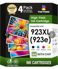 TOKYOINK 923XL 923e Ink w/Chip Cartridges 4-Pack Combo for HP OfficeJet Pro  picture