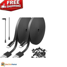 Versatile 10FT Extension Cable for Wyze Cam, Blink, and Eufy - 2 Packs Included picture