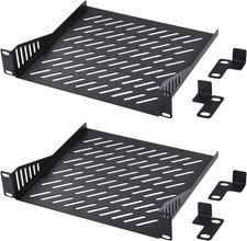 Geeekpi 1U Rack Mount Shelf for 10 Inch Server Rack, 7.87