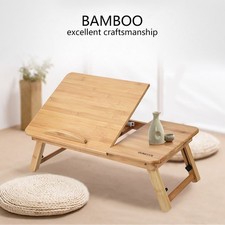 Height Bamboo Laptop Desk Lightweight Portable for Bed and Sofa picture