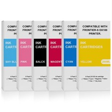 6-Pack DX100 Ink Cartridges Set Replacement for Fujifilm DX VIVIDIA Ink Cartr... picture
