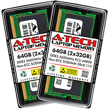 A-Tech 64GB 2x 32GB DDR5 5600 SODIMM PC5-44800 262-Pin Notebook Memory RAM Kit picture