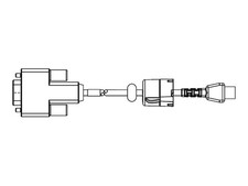 Zebra QLn Serial Cable PC-DB9 3m RS-232 9-Pin Digital/Data Cable P1031365-053 picture