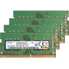 Samsung 32GB DDR4 RAM 4x 8GB 1RX8 PC4-2666V 21300Mhz 260pin Laptop Memory NONECC picture