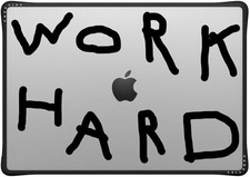 Elegant Work Hard Black MacBook Pro 16