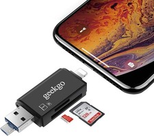 geekgo SD Card Reader,Micro SD TF USB Memory Card Reader Trail Game Camera Adapt picture