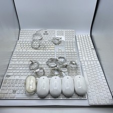Lot 12 Genuine Apple (2) A1644 (5) A1243 (4) A1152 (1) M5769 USB Keyboard Mouse picture