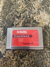 Vintage Actiontec FastNet PCMCIA Ethernet LAN Adapter PC Card NE-10000 PE-200 picture