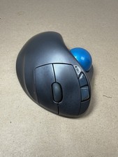 Logitech Logi M570 Wireless Trackball Mouse & Paired Receiver Blue Ball picture
