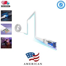 Cat8 Flat Ethernet Cable 50 FT Indoor & Outdoor, Invisable Ultra-Thin Etherne... picture
