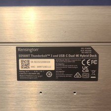 Kensington SD5600T Thunderbolt 3 USB-C Dual 4K Docking Station 96W PD Aluminum picture
