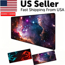 Extended Gaming Mouse Pad Desk Keyboard Mat Large Size 800MM X 300MM 31x12 picture