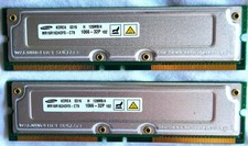 Samsung RDRAM PC-1066 MR16R162GDF0-CT9 RIMM Rambus 128Mb X  2 = 256 Total picture