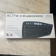 Micro Innovations Internet Elite Keyboard KB565BL New In Package Spill Resistant picture