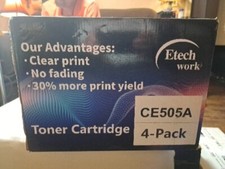 4 Pack CE505A Toner Cartridge For HP 05A LaserJet P2035 P2055dn P2035n P2050 picture