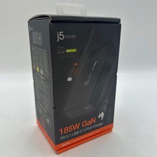 J5CREATE 185W GaN PD 3.1 USB-C 3-Port Charging Dock - Brand New picture