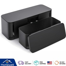 2 Pack Pet-Friendly Cable Management Box - Dustproof & Child-Proof Organizer picture