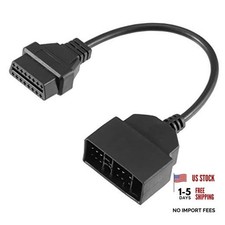 OBD1 22-Pin to OBD2 16-Pin Diagnostic Tool Adapter Connector Cable for Toyota picture