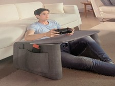 Optixcell Lap Desk Black, Arm Rests, Pockets, Work On Your Couch- Brand New picture