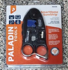 Paladin Sure Strip Tools Smart Home PA1119 Sure UTP & coax stripper Black New  picture