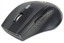 Manhattan Curve Wireless Optical 5 Button Mouse Gray & Black picture
