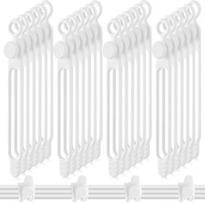 40 Pcs Silicone Cable Ties Reusable Holder Adjustable Straps Multipurpose Chargi picture