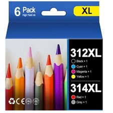 312XL 314XL Ink Combo 6-Pack for Epson  312XL 314XL  Expression XP-15000 XP-8600 picture
