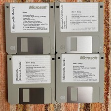 Microsoft Money, Return of Arcade, Works & MS-DOS, Floppy 3.5